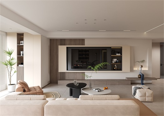 中海半島華府128㎡現代風裝修效果圖