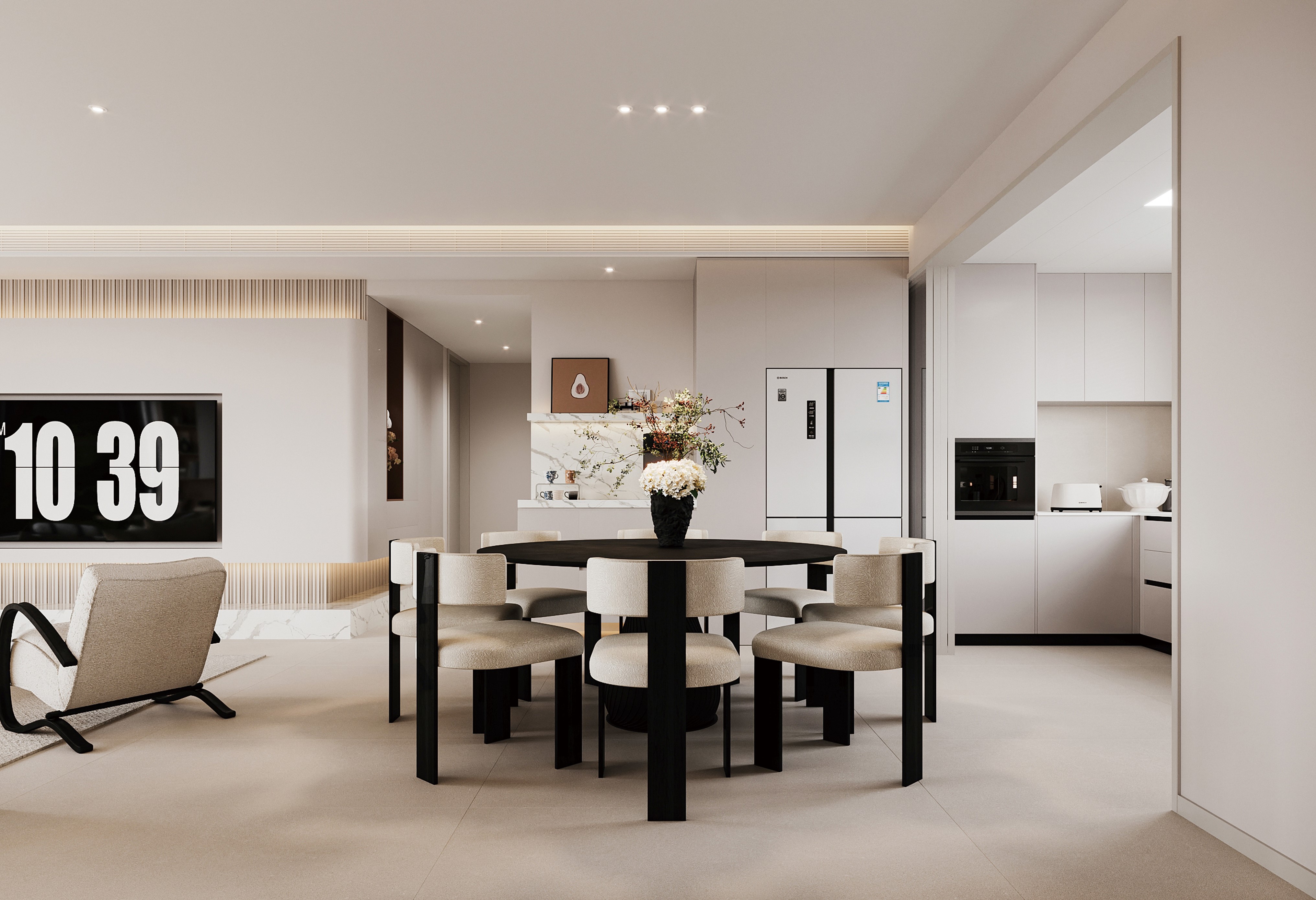 半島華府 | 143㎡詩意奶油風(fēng)，每一個細(xì)節(jié)都自帶溫柔暖意