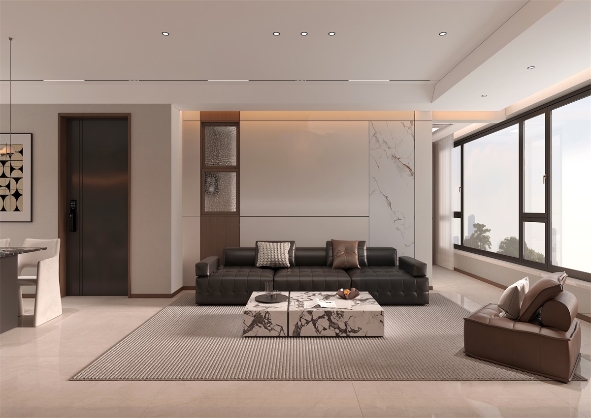 玉庭華府131㎡ | 現(xiàn)代意式+美拉德色系，濃郁棕調(diào)的電影氛圍直接封神！