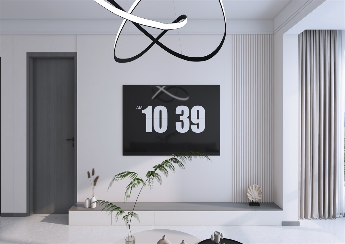 攬秀苑110㎡ | 小戶型裝修模板來了！現(xiàn)代簡約風(fēng)+黑白灰百看不膩