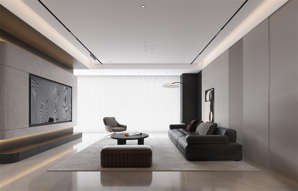 中海華樾133㎡ | 看不膩的「黑白極簡」王炸組合！高級感原地封神！