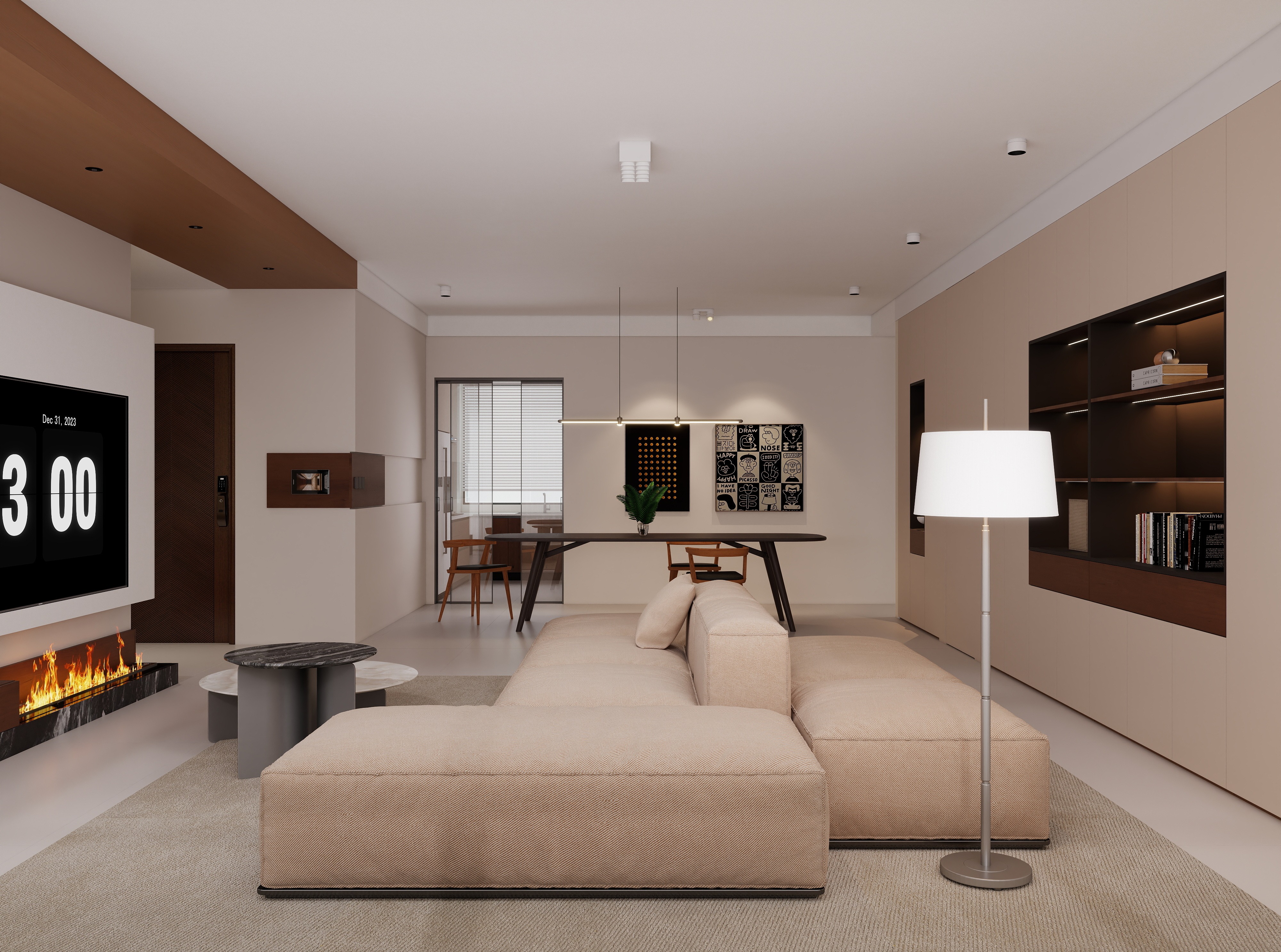 民生北府143㎡ | 極簡主義的生活哲學，在市中心過上隱居生活~