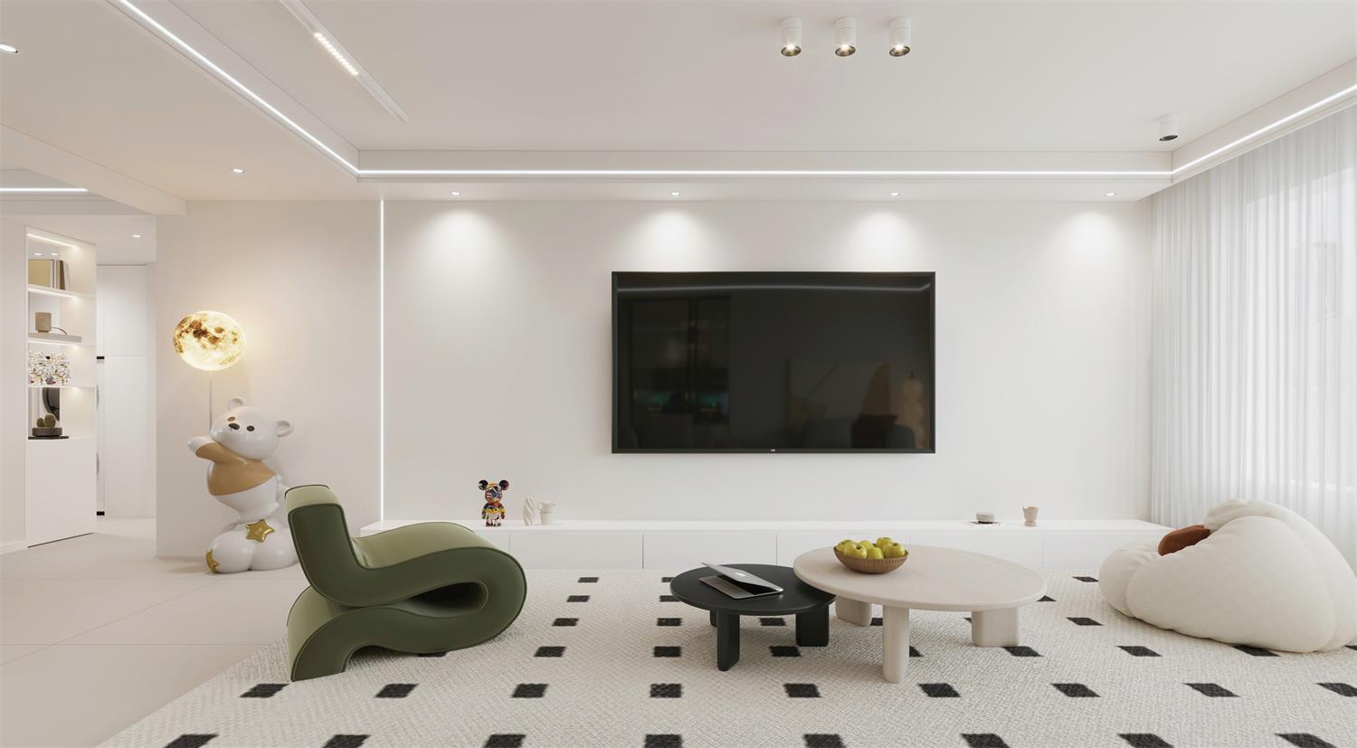 閱海萬家G2區(qū) | 144m2軟軟糯糯奶油風(fēng)，一眼就淪陷的治愈感！