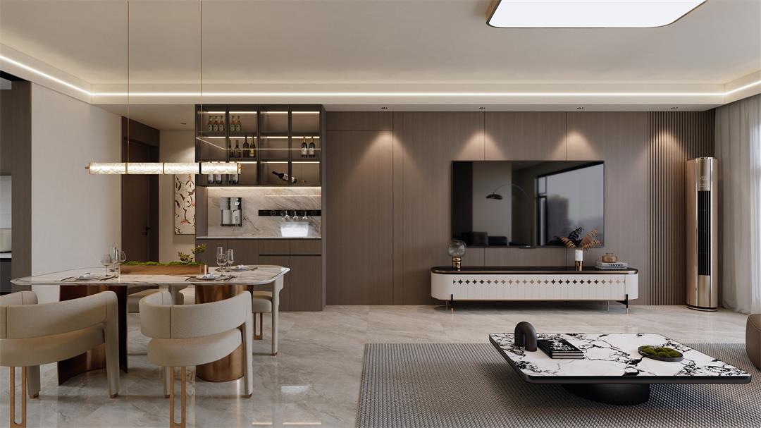 中海觀園132㎡ | 拯救審美疲勞！暖棕意式風(fēng)的家，溫暖又松弛